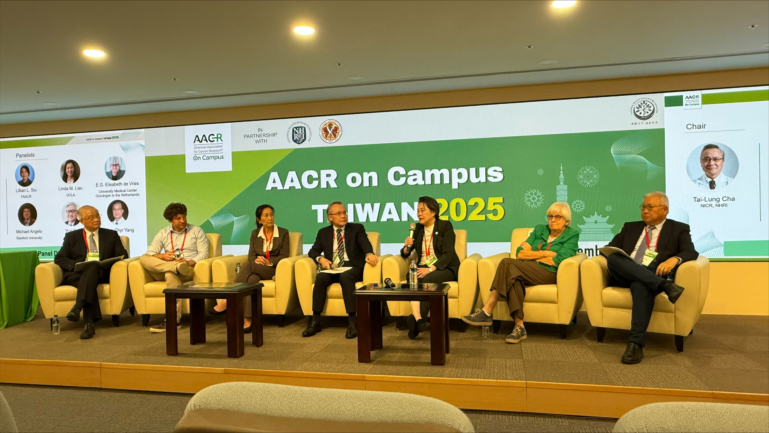 2024–2025 AACR President Patricia M. LoRusso, DO, PhD (hc), FAACR, at an AACR on Campus session in Brazil