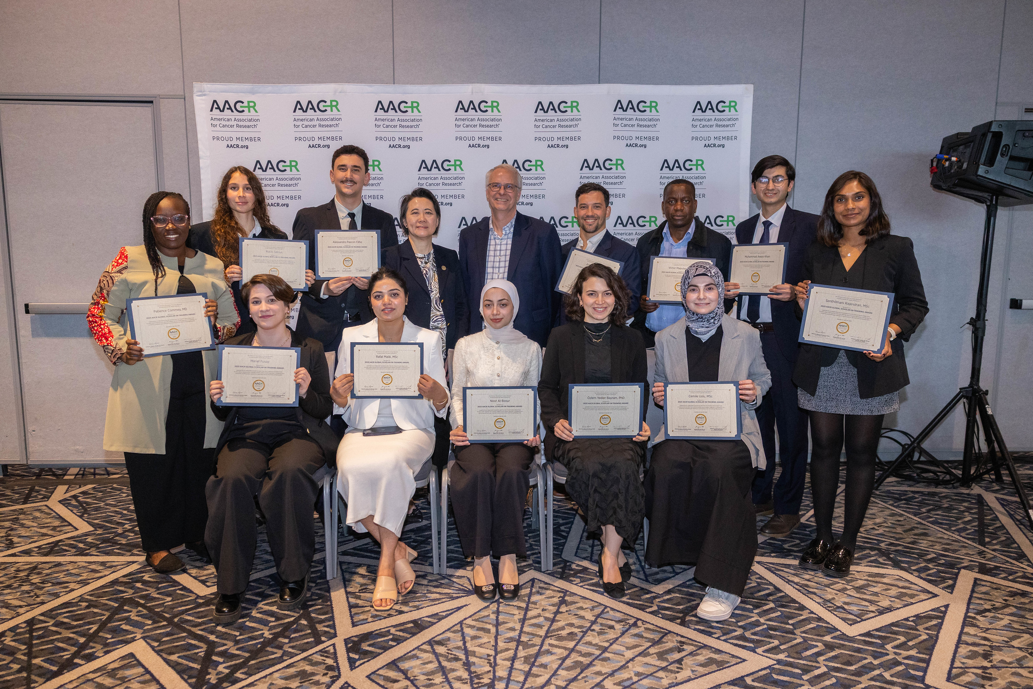 2024–2025 AACR President Patricia M. LoRusso, DO, PhD (hc), FAACR, at an AACR on Campus session in Brazil
