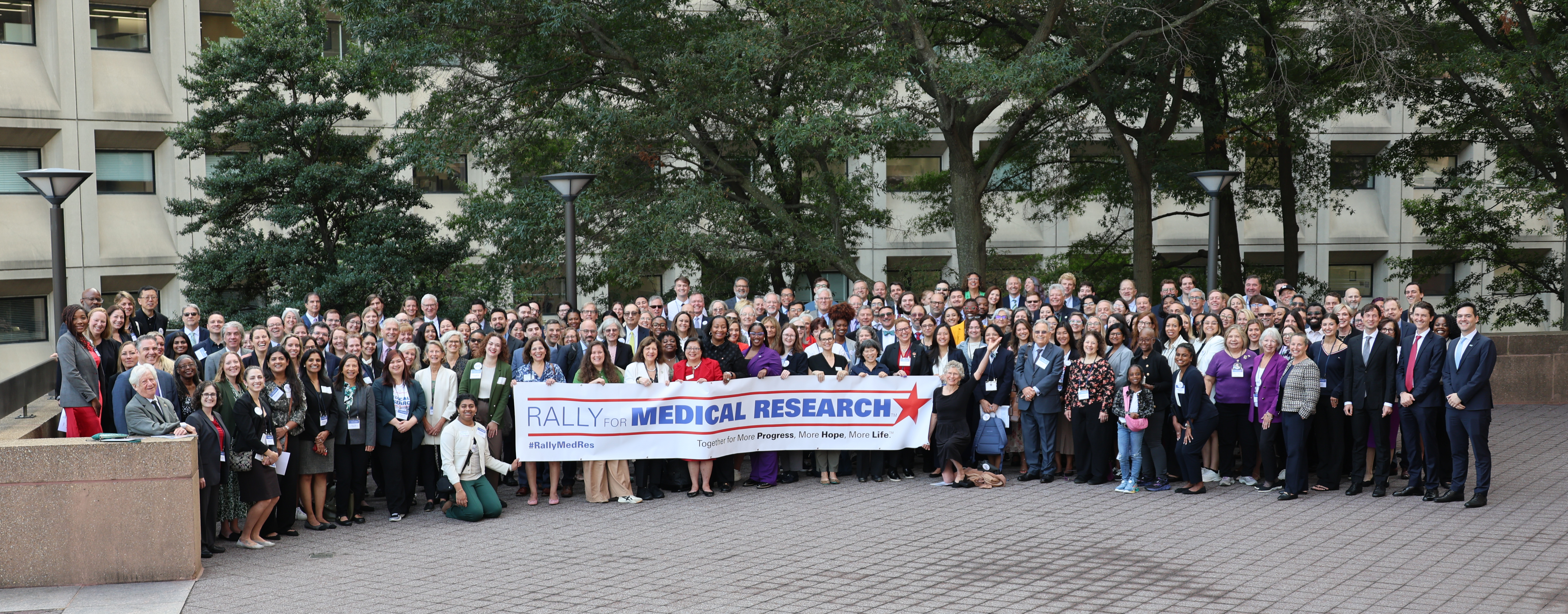 Participants in the Rally for Medical Research Hill Day